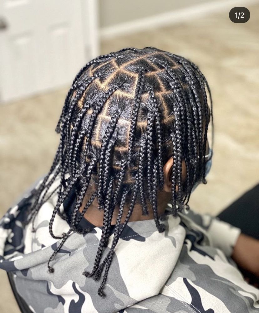 Men Single Braids/Box Braids
